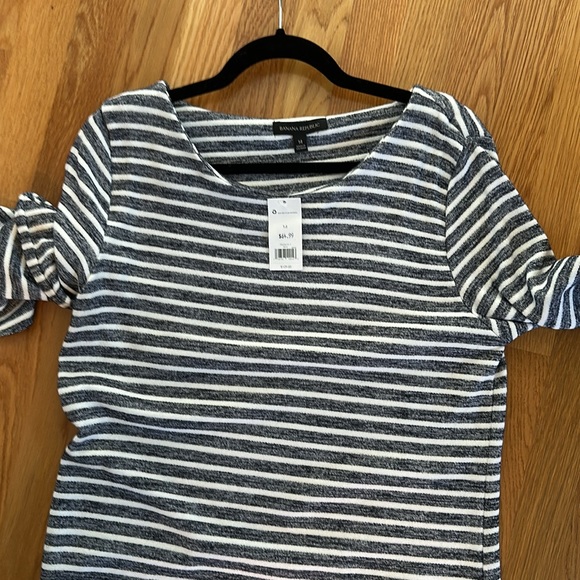 Banana Republic- Navy and White Striped Dress NWT - Picture 3 of 4